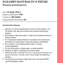 Fizyka matura: 180 min. Strategie, arkusz, przybory Twój sukces!