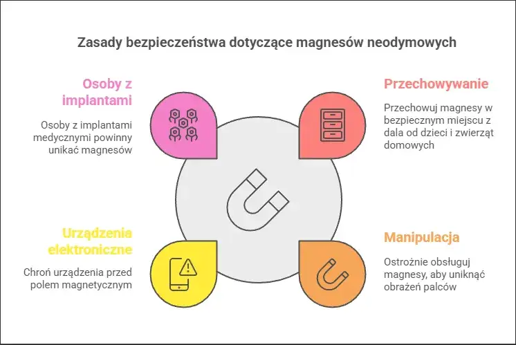 zastosowania magnesów w domu infografika