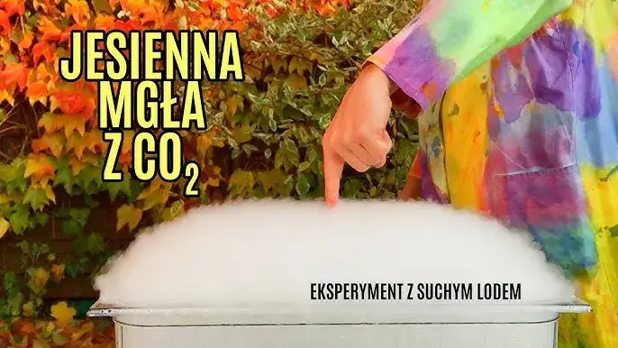 suchy l&oacute;d mgła eksperyment