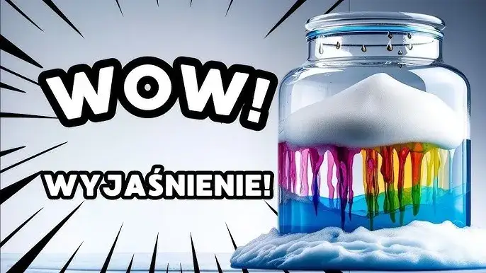 tęczowy deszcz w słoiku eksperyment